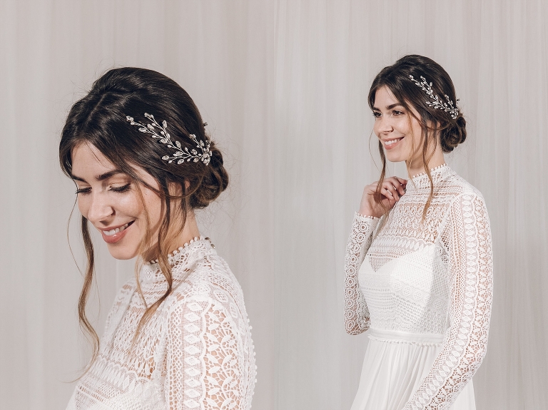 Jenn Edwards - The Right Bridal Headpiece for your wedding hairstyle